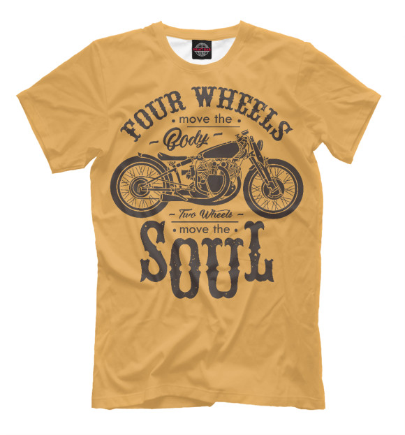 Мужская футболка «Two wheels» — футболка с принтом, магазин Print Bar