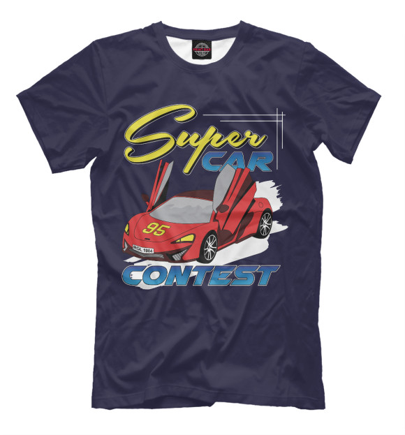 Мужская футболка «Super Car» — футболка с принтом, магазин Print Bar