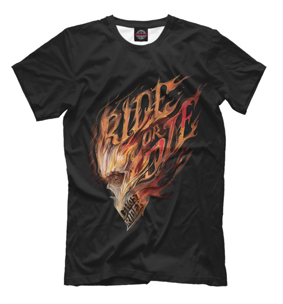 Мужская футболка «Ride or Die» — футболка с принтом, магазин Print Bar